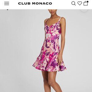 Club Monaco Linen Fluted Hem Dress – NWT